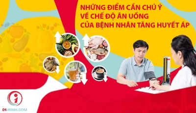 NHỮNG ĐIỂM CẦN CHÚ Ý VỀ CHẾ ĐỘ ĂN UỐNG CỦA BỆNH NHÂN TĂNG HUYẾT ÁP
