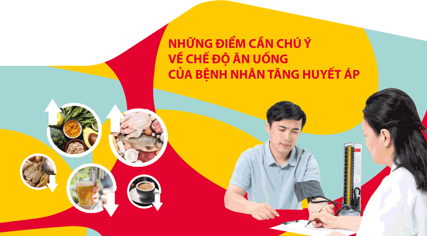 NHỮNG ĐIỂM CẦN CHÚ Ý VỀ CHẾ ĐỘ ĂN UỐNG CỦA BỆNH NHÂN TĂNG HUYẾT ÁP